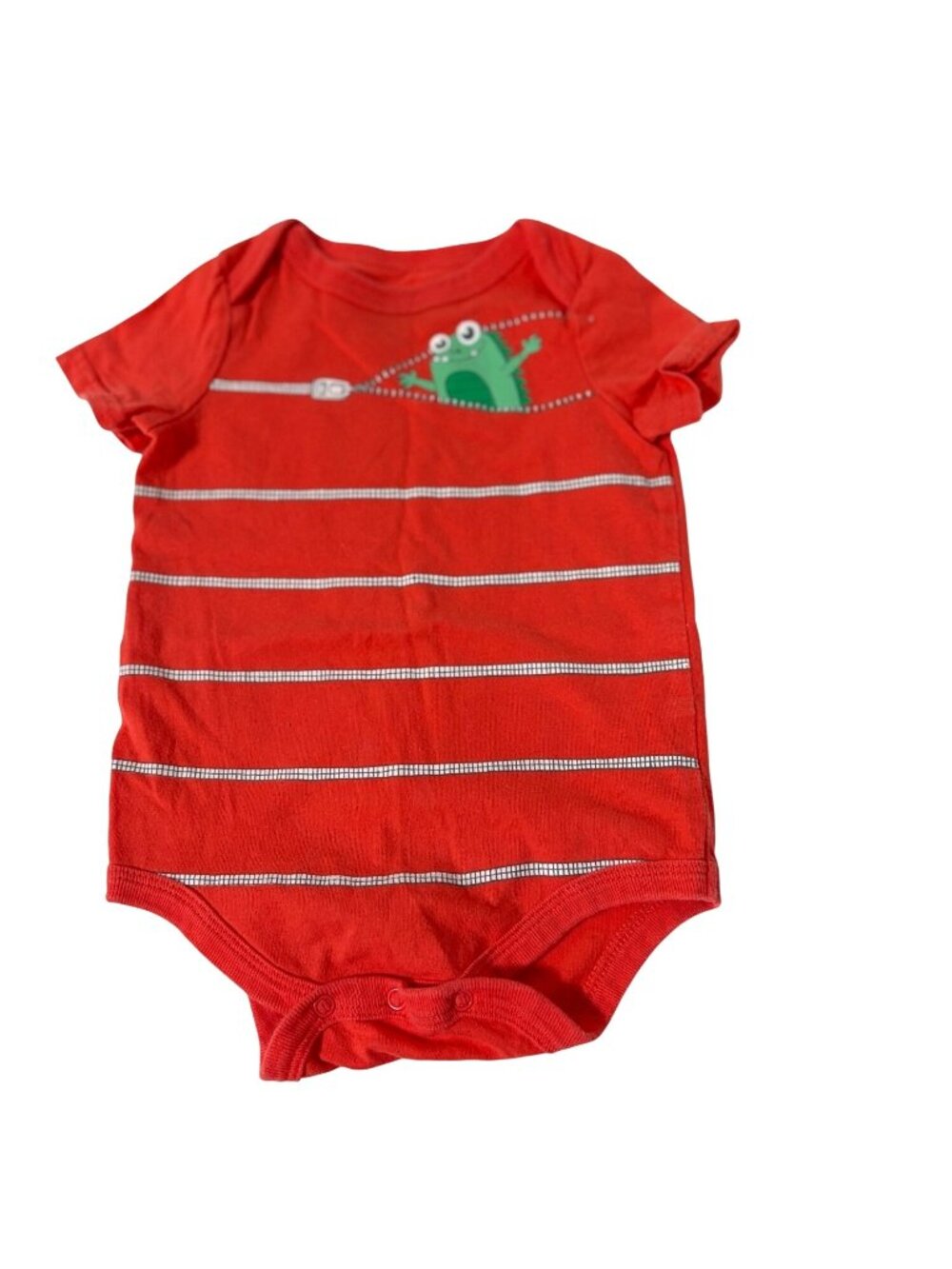 Circo Boys Infant Baby Size 6 months orange Green Short Sleeve romper 1 piece bo